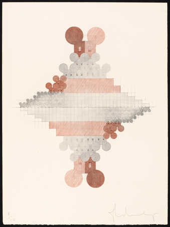 multiple representations of the geometric mouse in a diamond shape.  See also 88.159