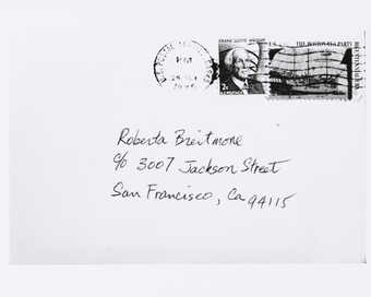 Photograph of envelope.