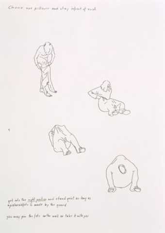 instruction with illustrations on how to make a body sculpture