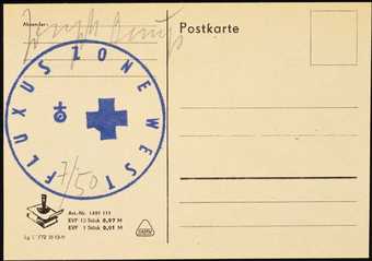 One of three postcards from the German Democratic Republic, stamped