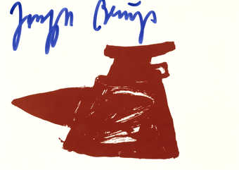 one of six postcards (acc. #92.299.1-.6) based on 6 of the 8 screenprint images reproduced in the...