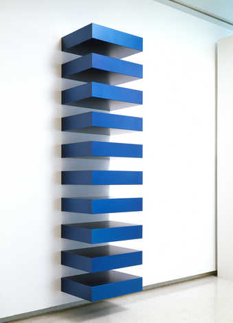 10 blue anodized aluminum boxes (refabricated 1982)