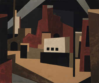 geometric simplified buildings