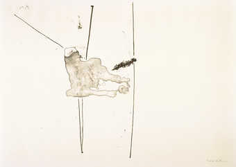 Lithograph from one stone printed in black