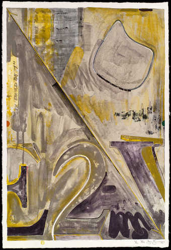 Three prints .1 contains letters "VOI" .2 "CE" .3 "E 2" across...