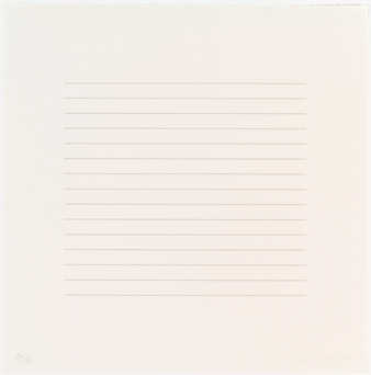 A series of thirty prints based on variations of a grid .