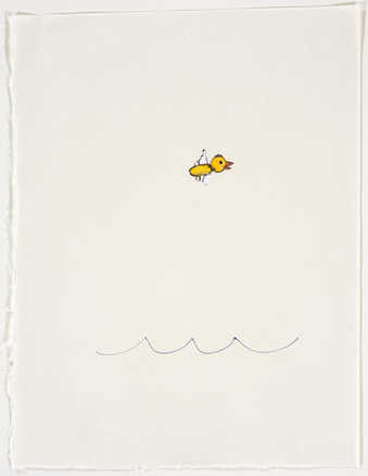 An image of bird flying over water.