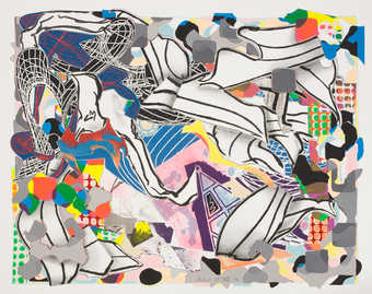 Irregularly cut edges and surface relief.