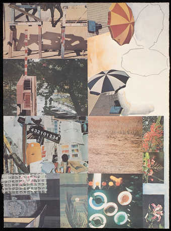 A montage of photographic images