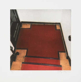 A portfolio of photogravures with images of interior details. "images taken from...