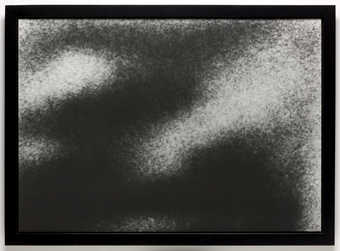 A detail taken from a still from a television show.  The full frame still is attached to the back...