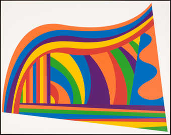 A screenprint made from 19 passes.