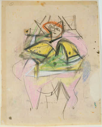 Abstract female figure