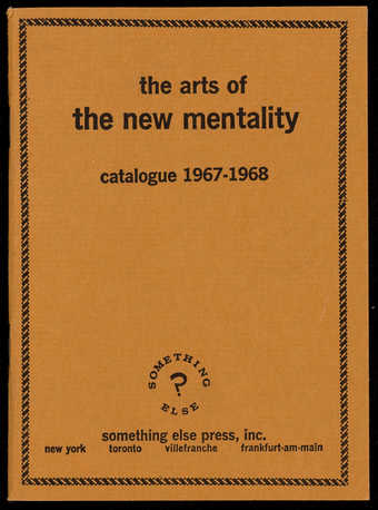 Catalog and essay by Higgins; staple bound.