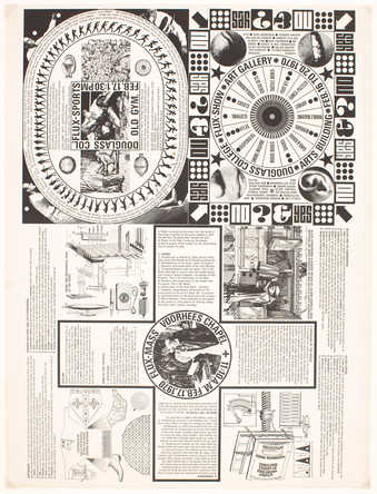 black print on white paper; program for events at Douglass College, New Brunswick, N.J., Feb. 16...