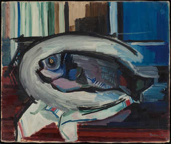 black fish on a platter