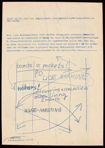 Text describing an event performed in Prague, in English.