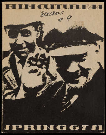 A bound magazine with various texts, designed by George Maciunas.