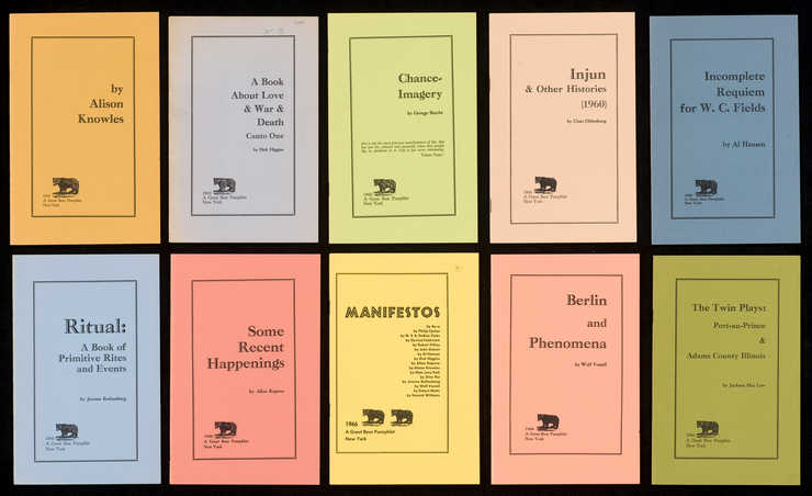 Series of 10 pamphlets; black print on heavy stock paper of different colors; staplebound:.1 - ...