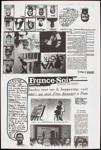 Black offset on white paper; poster for a week long event in Nice, Oct. 31 - Nov. 7, 1964,...