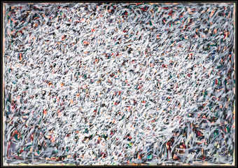 overall Impressionist-like brush marks, darker around outer edges of a large circular center